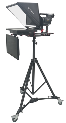Teleprompter voor de televisie-studio-uitzending.