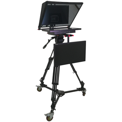 Windows 8 ondersteund TY21G2 Dual Screen Studio Teleprompter met PTZ Caster Tripod