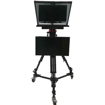 Windows 8 ondersteund TY21G2 Dual Screen Studio Teleprompter met PTZ Caster Tripod