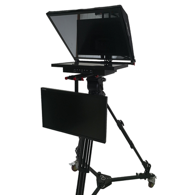Windows 8 ondersteund TY21G2 Dual Screen Studio Teleprompter met PTZ Caster Tripod