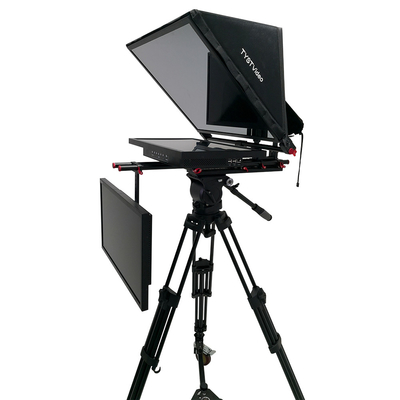 TYSTVideo Radio Broadcast Equipment Teleprompter met 24 inch Monitor Perfect Match