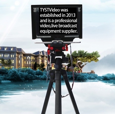 Indoor/Outdoor Interview DSLR Camera Prompter TY330 7-11 &quot;Tablet met afstandsbediening en vluchthoes