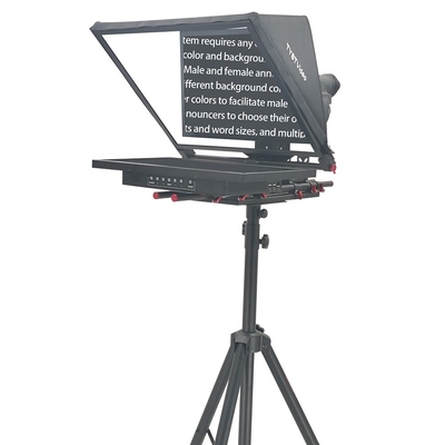 24 inch Single Screen Wireless Remote Stripod Broadcasting Announcer Teleprompter voor Live Stream