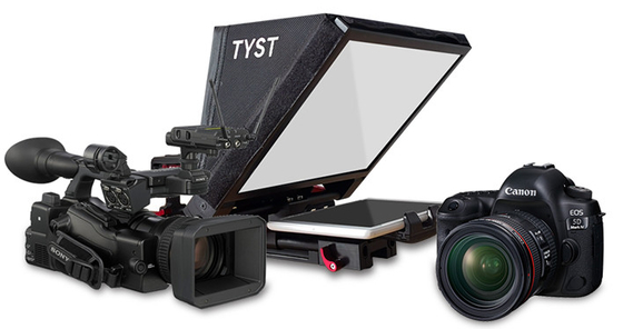TY330 -Outlet 7-11&quot; Tablet DSLR Camera Teleprompter voor interviews binnen en buiten