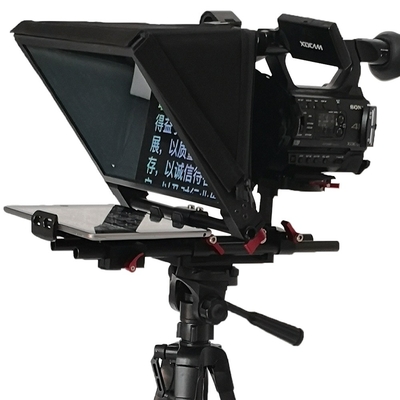 Live Sport Draagbare Interview Speech Tablet Teleprompter TS310 7-13 Inch 1 Set Camera 2-20 Feet Flight Case