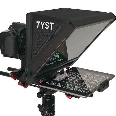 Live Sport Draagbare Interview Speech Tablet Teleprompter TS310 7-13 Inch 1 Set Camera 2-20 Feet Flight Case
