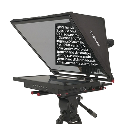 Live Broadcast 24 inch Embedded Studio Teleprompter met Beam Splitter Glass en One