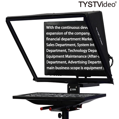 20 inch Beste Teleprompter voor Interview TV Broadcast Equipment Live Sports Zwart