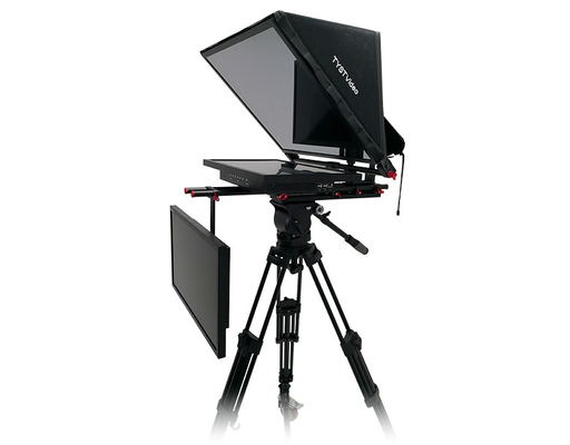24 inch Dual Screen TV Broadcast Studio Equipment met prompter caster en draadloze afstandsbediening