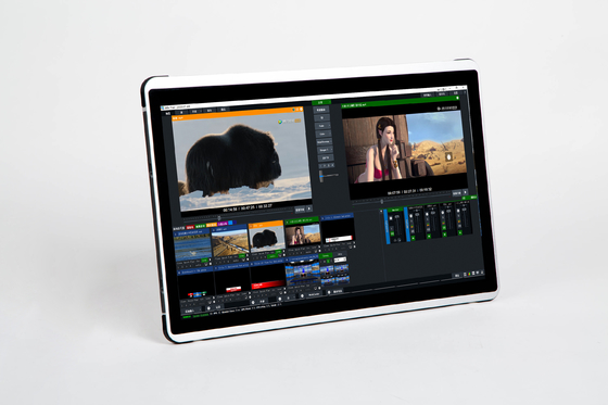 12 kanaal ingebouwde schakelaar netwerk draagbare HD-video-opname en -omroep systeem voor campus sport slow motion matting virtuele studio