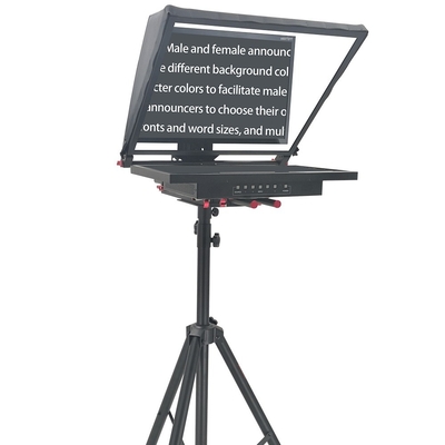 Professionele TV-studio-apparatuur 24 inch Single-screen ingebouwde prompter met automatische spiegel