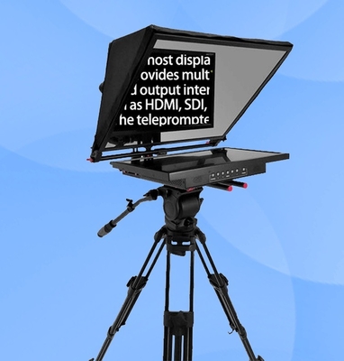 Word en Picture Compatible 24 inch Single Screen Teleprompter voor studio presentatie
