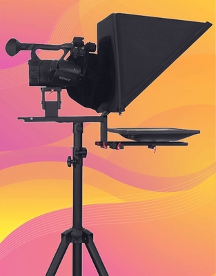 Word en Picture Compatible 24 inch Single Screen Teleprompter voor studio presentatie