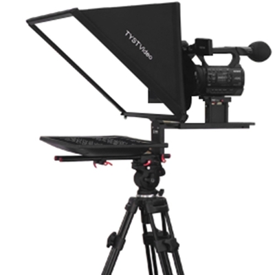 24 INCH Studio Single Monitor Teleprompter met draadloze afstandsbediening en gehard glas