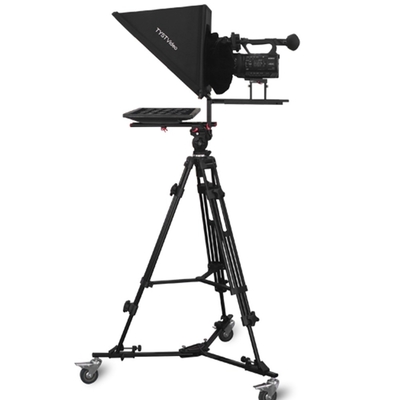 24 INCH Studio Single Monitor Teleprompter met draadloze afstandsbediening en gehard glas