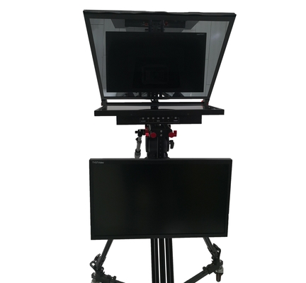 24 inch Live Broadcast Studio Prompter met ingebouwde computer en Bestview Video Support