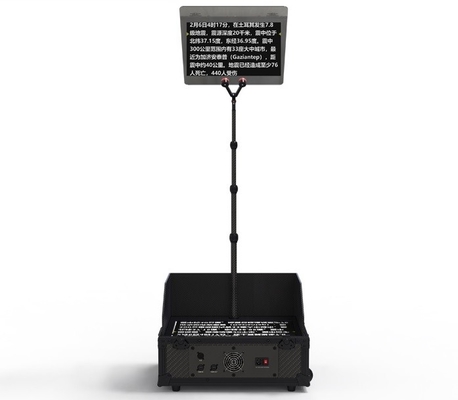 Verstelbare glashoogte 22 inch Teleprompter voor tv-videoconferenties en live-evenementen
