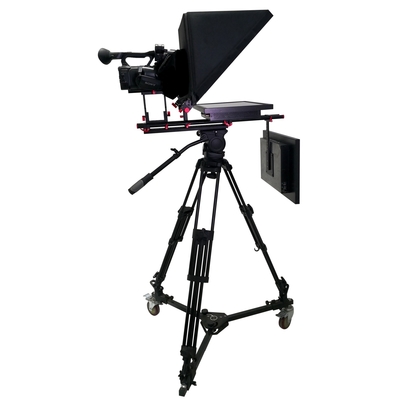 24 inch Live Broadcast Studio Prompter met ingebouwde computer en Bestview Video Support
