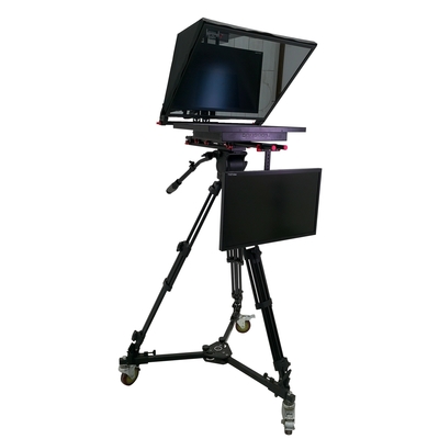 24 inch Live Broadcast Studio Prompter met ingebouwde computer en Bestview Video Support