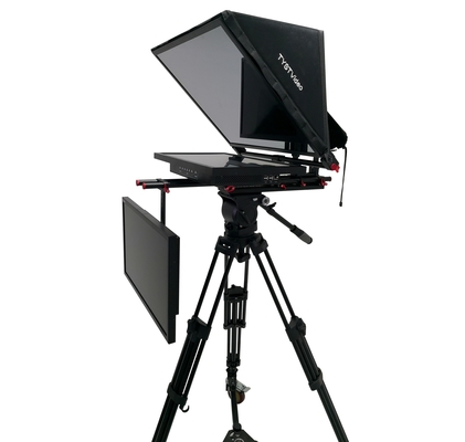 24 inch Live Broadcast Studio Prompter met ingebouwde computer en Bestview Video Support