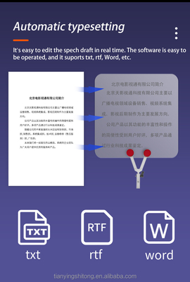 Professionele TYSTVideo DSLR Camera Teleprompter voor buiten toespraken en interviews