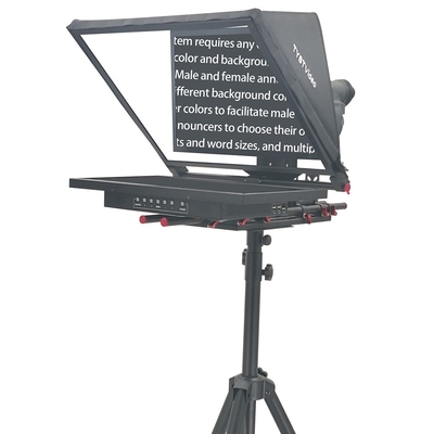Teleprompter met statief en afstandsbediening 24 inch Single Screen Inbuilt Prompter