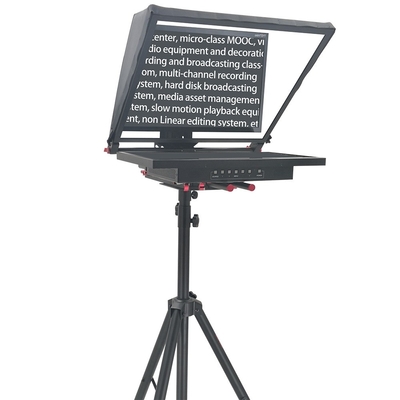 Teleprompter met statief en afstandsbediening 24 inch Single Screen Inbuilt Prompter