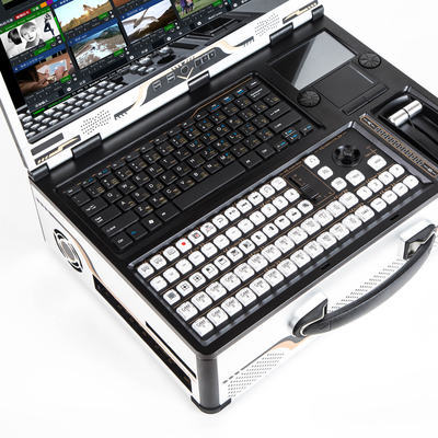 Draagbare Tystvideovideo Live Broadcasting All-in-One Machine met 17,3 inch monitor