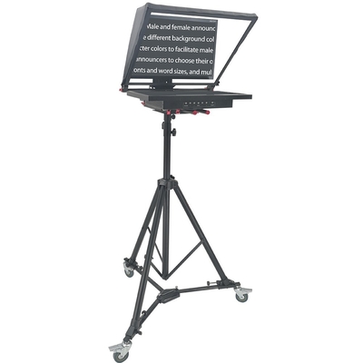 Teleprompter met statief en afstandsbediening 24 inch Single Screen Inbuilt Prompter