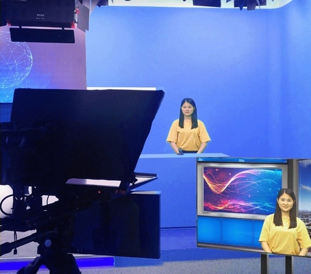 24 inch Flip Teleprompter voor Studio Monitor High Light Transmittance