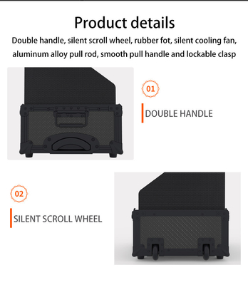 22 inch glasteleprompter voor tv-video live uitzending en verstelbare glasdikte