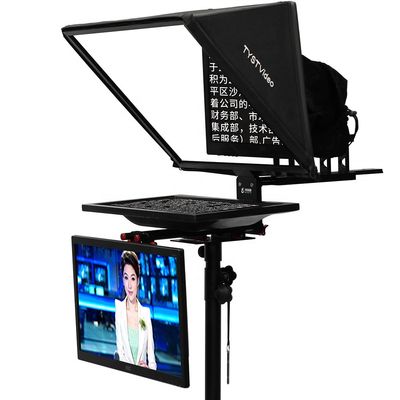 Live Sport Teleprompter TYSTVideo 20 inch Studio Dual Screen met zelfcontroleerbaar scherm
