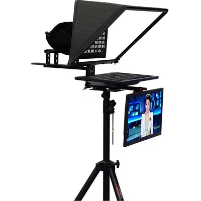 Live Sport Teleprompter TYSTVideo 20 inch Studio Dual Screen met zelfcontroleerbaar scherm