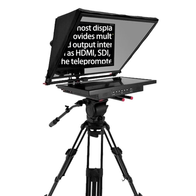21G-GH 21 inch Single Screen Studio Teleprompter met professionele statief en casters