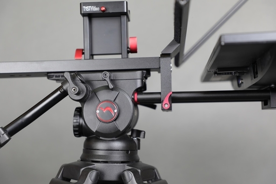 Hoge lichtdoorlatendheid 22 inch Dual Screen Teleprompter voor binnen/buiten op TYSTVideo
