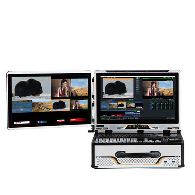 Draagbare all-in-one live-omroepmachine met HD Vmix-software en 12 kanalen