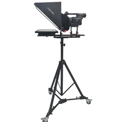 24 inch enkel scherm ingebouwde prompter automatische spiegel voor uitzending teleprompter afstandsbediening