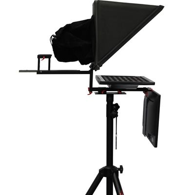 Engels Aluminium Draagbare Flight Case Teleprompter voor Tablets 20 inch Monitor