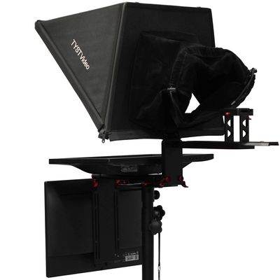 Engels Aluminium Draagbare Flight Case Teleprompter voor Tablets 20 inch Monitor