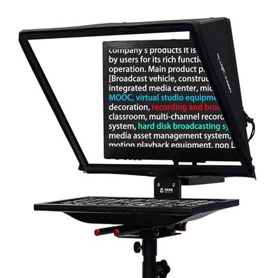 Teleprompter voor interviews en live-uitzendingen