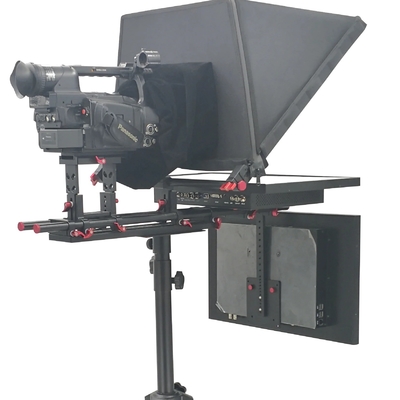 20 inch Studio Dual Screen Teleprompter Zelfcontrole Scherm en 97% Lichttransmittance
