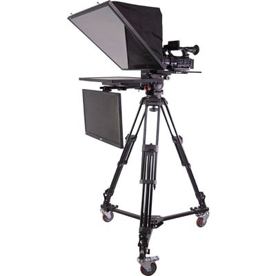 Opvouwbare 24 inch dubbel scherm teleprompter voor conferentie-speelingen