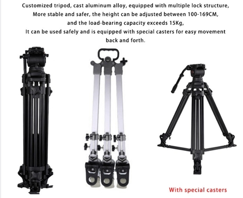 22 inch Speech Broadcasting Studio Teleprompter met Caster Tripod door TYSTVideo