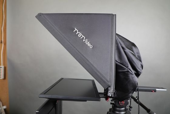 OEM/ODM ondersteunde 22 inch Studio Teleprompter voor spraakomroep in live uitzending