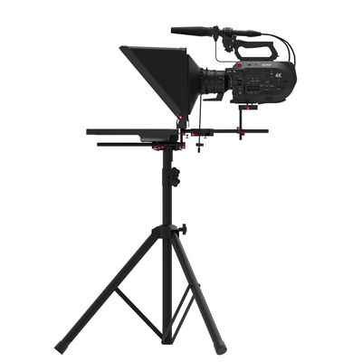 Teleprompteren en fotograferen Professionele studio Teleprompter met zelfcontroleerbare spiegel
