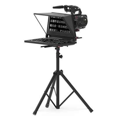 24 inch Zwarte TYSTvideo Professionele Broadcasting Gradecast Teleprompter voor Live Show