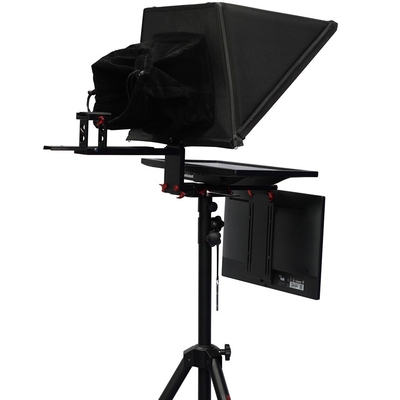 TS2200 22 inch Dual Screen Speech and Broadcasting Studio Teleprompter voor Laptop