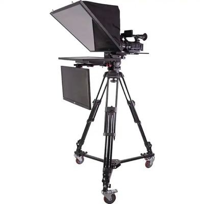 Grote schermresolutie Indoor/Outdoor Studio Teleprompter Ondersteuning Dual Screen Eén periode