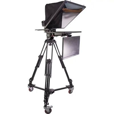 Grote schermresolutie Indoor/Outdoor Studio Teleprompter Ondersteuning Dual Screen Eén periode
