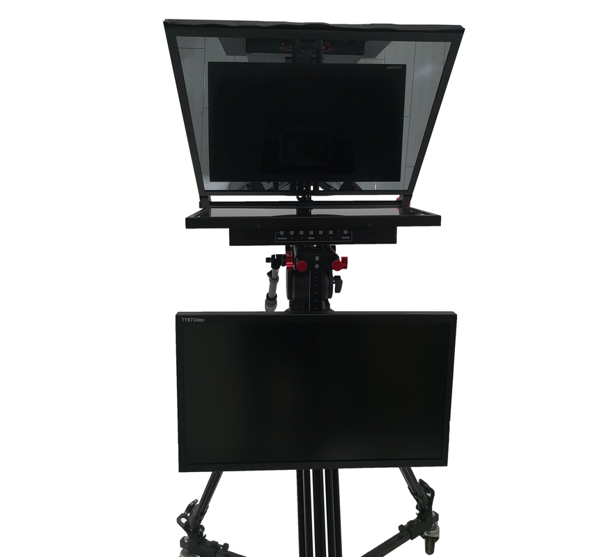 24 inch Live Broadcast Studio Prompter met ingebouwde computer en Bestview Video Support